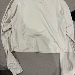 Lululemon Athletica White Long Sleeve Tee